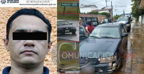Recuperan en Atlacomulco, auto robado en Ixtlahuaca; detienen al conductor